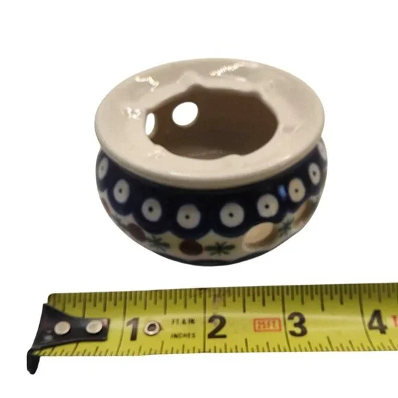 Polish Pottery Boleslawiec Mosquito #P4859A Handmade 3.5" Ceramic Mini Heater - Picture 10 of 11